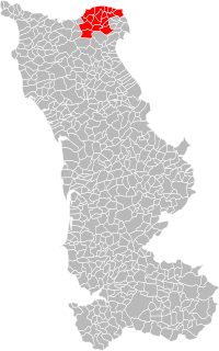 Location of the association of municipalities in the Manche department