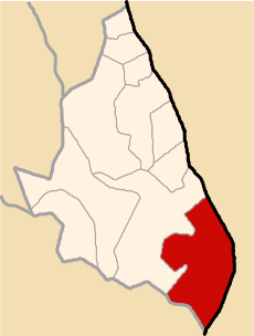 File:Location of the district San Pedro de Larcay in Sucre.svg