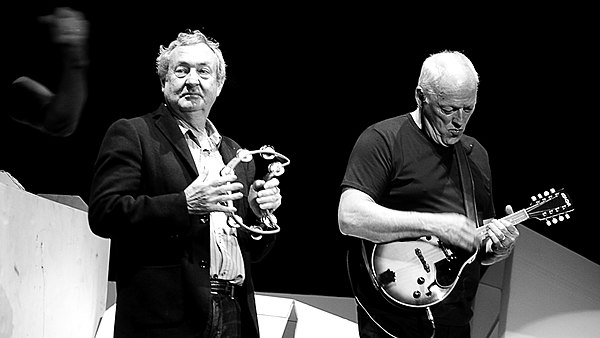 Mason and guitarist David Gilmour at Roger Waters' The Wall Tour, May 2011