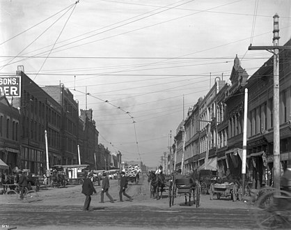 Los Angeles Street, north from First Street, Los Angeles, ca.1910 (CHS-5171).jpg