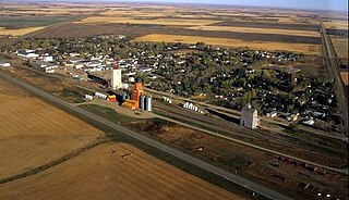 Luseland Town in Saskatchewan, Canada