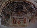 Visione d'insieme degli affreschi absidali nella chiesa di Santa Maria della Misericordia