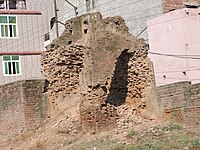 Mani Majra Fort, ruined courtyard view, Chandigarh, India 05.JPG