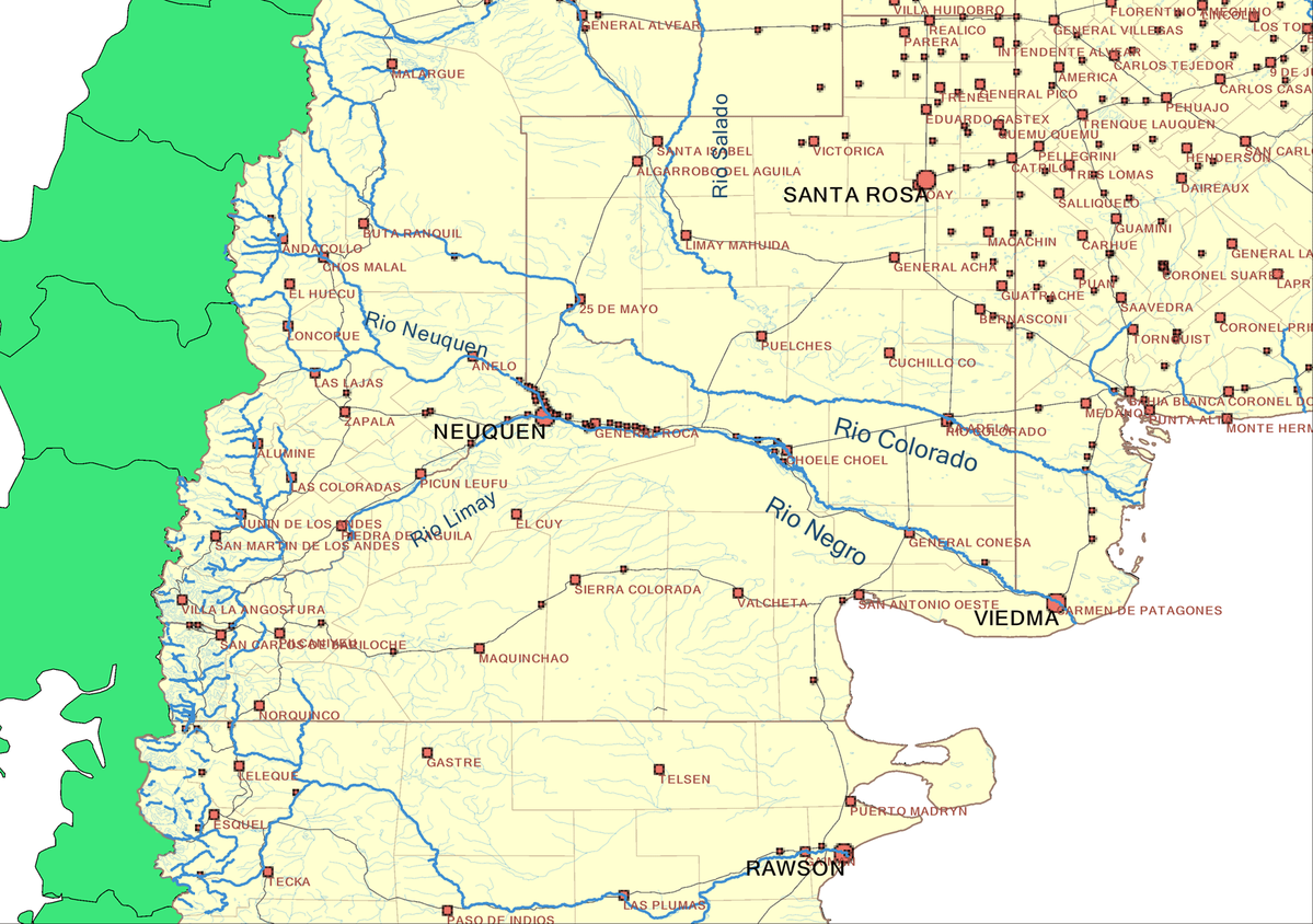 File Map Northern Patagonia Argentina Political Png Wikimedia Commons