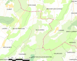Vacquières - Localizazion