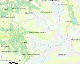 Champagny-en-Vanoise - Localizazion