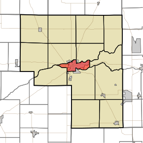 Map highlighting Eel Township, Cass County, Indiana.svg