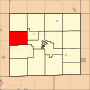 Thumbnail for File:Map highlighting Fox River Township, Davis County, Iowa.svg