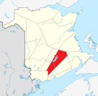 Mapa New Brunswick zvýrazňující Queens County.png