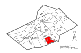 Locația orașului South Manheim Township