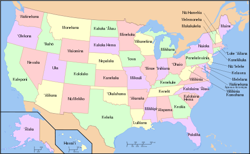Map of USA with state names haw.svg