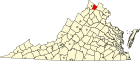 Map of Virginia highlighting Clarke County.svg