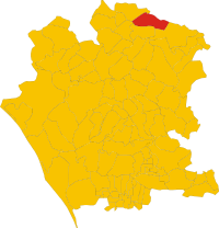 Locatie van Letino in Caserta (CE)
