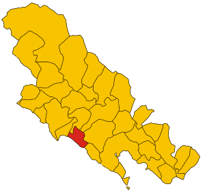 Map of comune of Vernazza (province of La Spezia, region Liguria, Italy).svg