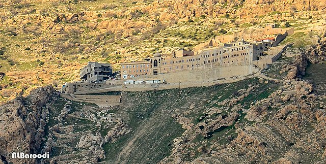Mor Mattai Monastery (Dayro d-Mor Mattai) in, Bartella, Nineveh, Iraq. It is recognized as one of the oldest Christian monasteries in existence. It is