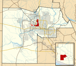 Maricopa County Incorporated and Planning areas Glendale highlighted.svg