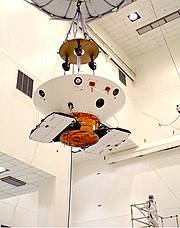 Mars Polar Lander in aeroshell