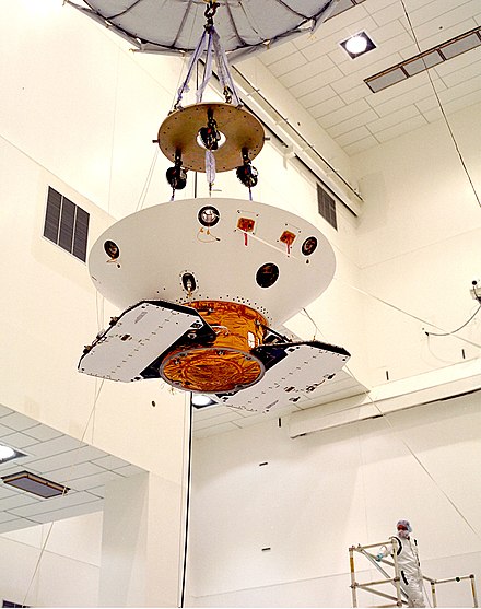 The Mars Polar Lander, which made an attempt at landing on a pole, a task later completed by Phoenix Mars polar lander