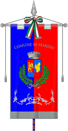 Файл:Marzio_(Italia)-Gonfalone.svg