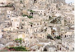 Village troglodytique de Matera, Italie.