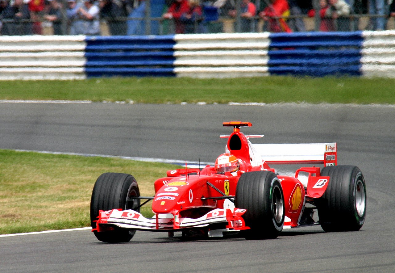 File:Michael Schumacher - Ferrari F2004 during practice for the 2004  British Grand Prix (50830716018).jpg - Wikimedia Commons