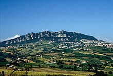 Der Monte Titano in San Marino