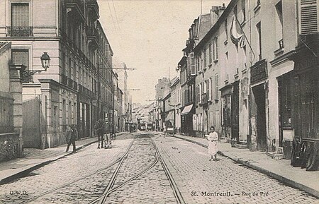 Montreuil sous Bois.Rue du Pré