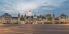 Das Empfangsgebäude des Belarussischen Bahnhofs