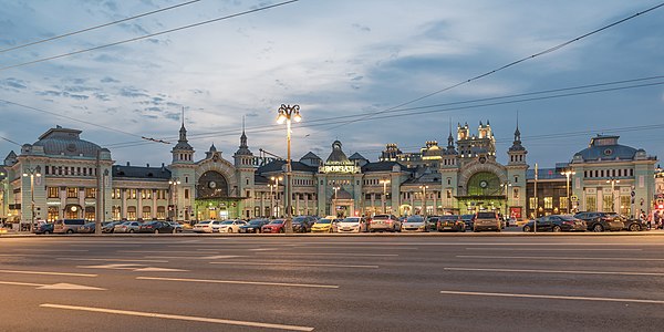 View of the station from Tverskaya Zastava Square