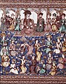 Musicians and dancers at the Court of Naser-al-Din Shah.