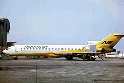 Boeing 727 der Northeast Airlines, New York/JFK 1970