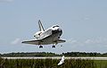 Tilt removed from File:NASA Space Shuttle Atlantis landing (STS-110) (19 April 2002).jpg.