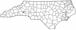 Lage von Casar, North Carolina