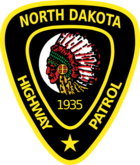 Patch dari North Dakota Patroli jalan Raya