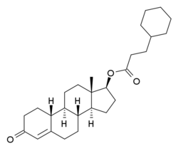 Нандролонциклогексилпропионат structure.png