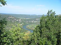 Chaîne de montagnes près de Nantua.