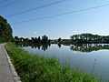 English: Nemanický pond in Nemanice, part of České Budějovice, Czech Republic, aka Světlík. Čeština: Nemanický rybník, známý také jako Světlík, v Nemanicích, části Českých Budějovic.