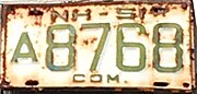 1951 commercial plate