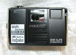 <span class="mw-page-title-main">Nikon Coolpix S1000pj</span> Digital camera model