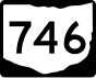 Markierung State Route 746