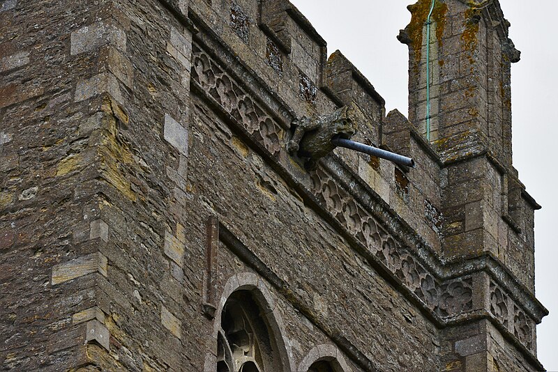 File:Odell, All Saints Church, Tower gargoyle - geograph.org.uk - 5720444.jpg