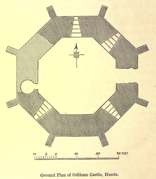 Odiham Castle plan 1872.png