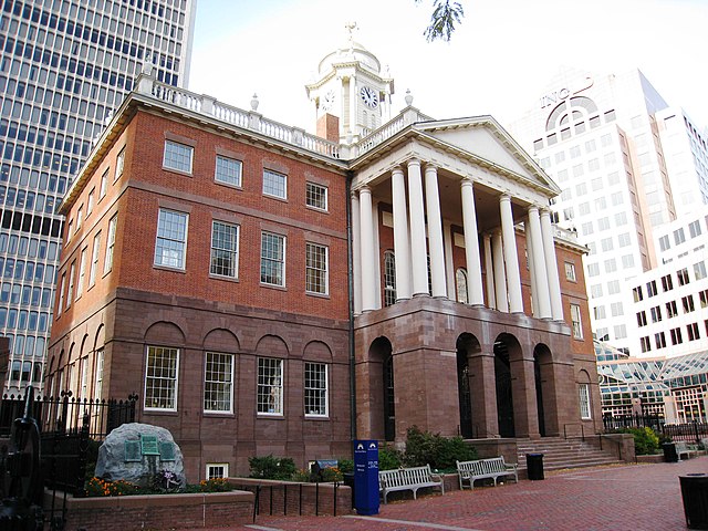 Old State House, Hartford, where William Wolcott Ellsworth served as governor