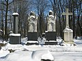 Old graves at Novodevichy cemetery (Saint Petersburg)