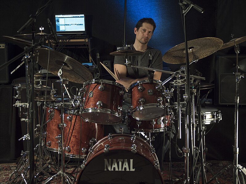 File:Oliver Zisko in his drum studio.jpg