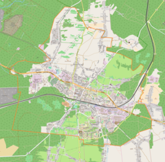 Mapa lokalizacyjna Olkusza