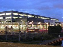 The IBC in Stratford, London, taken during the 2012 Summer Olympics Olympic broadcast and press centre,early morning (8149149456).jpg