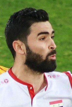 Khribin with Syria at the 2019 AFC Asian Cup