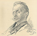 Otto Benzon. Tegning af P.S. Krøyer fra 1895.