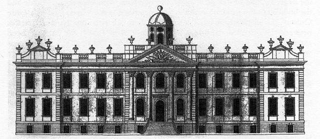 North elevation of Oulton Hall c. 1735